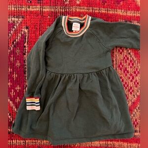 Hanna Anderson green sweatshirt dress